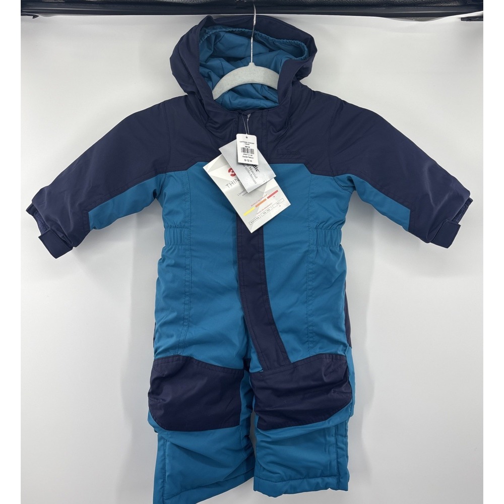 L.L. Bean Cold Buster Snowsuit 6-12 Months Deepest Blue Infant Outdoor Baby Snow